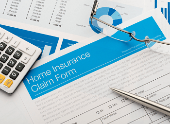 paperwork that reads home insurance claim form