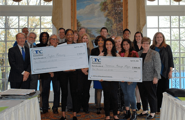 Old Town Alexandria Connections presenting two thousand dollar scholarships to graduating Alexandria high school students.