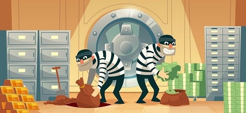 cartoon robbers